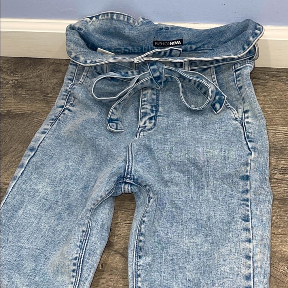 Fashion Nova Bow Jeans